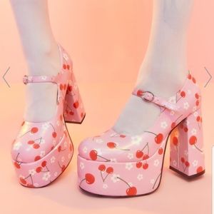 Sugar Thrillz Taste Of Fame Cherry Platform Heels